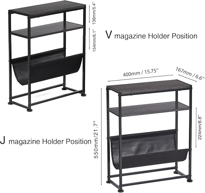 Narrow End Table for Small Spaces
