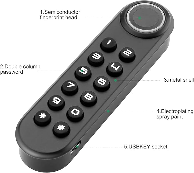 Fingerprint Cabinet Lock, Smart Electronic Cabinet Locks, Combination Password