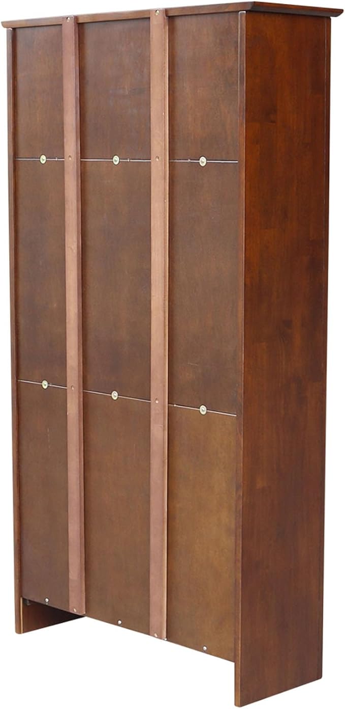 International Concepts, Solid Wood Bookcase 60" High, Adjustable Shelves