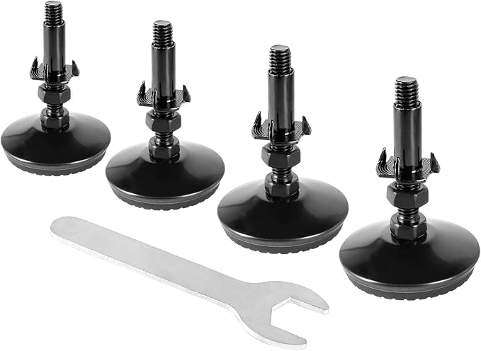 M8 Leveling Feet with 4-Pronged Nut, Adjustable Leg Levelers Heavy Duty