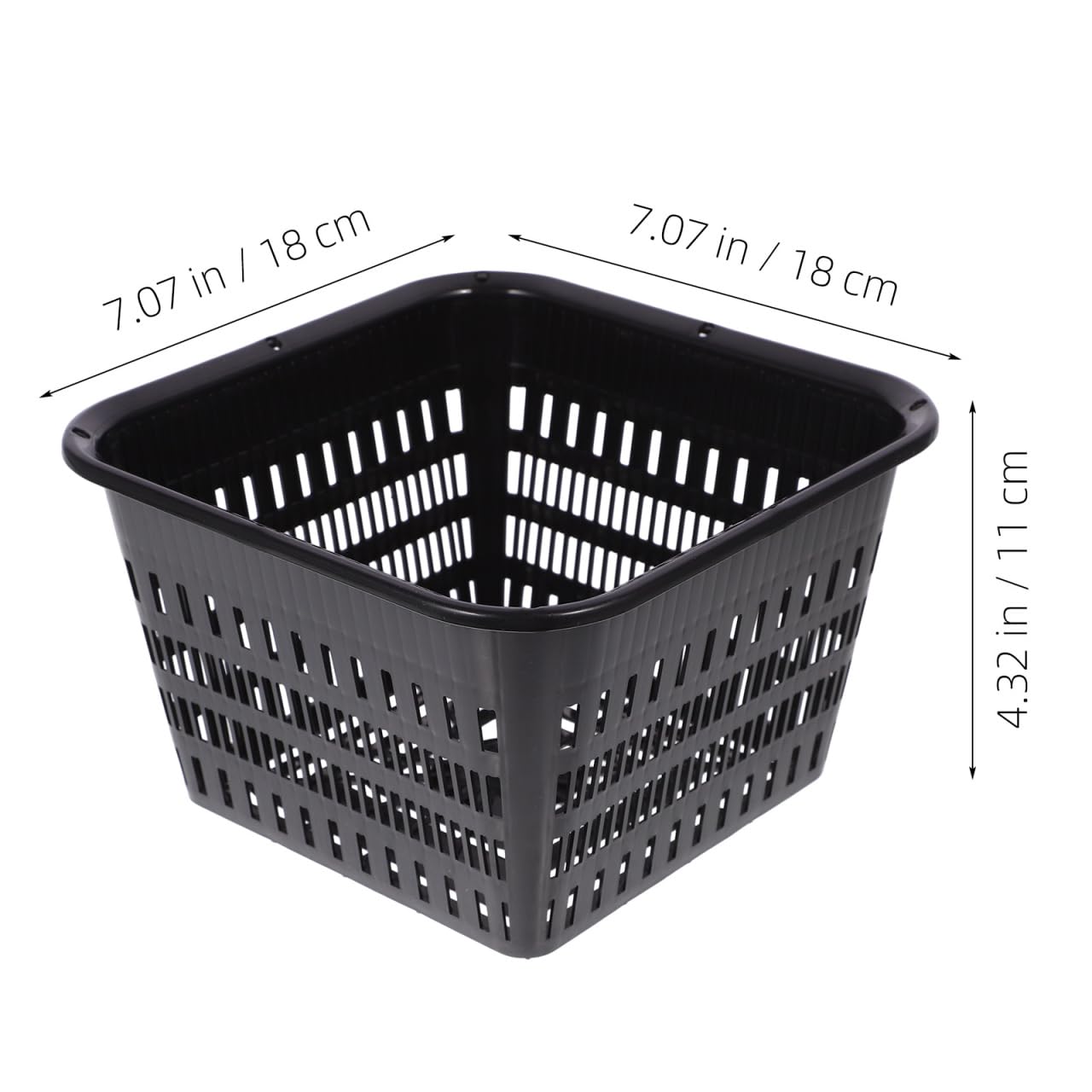 Hemoton Pond Plant Baskets, Heavy Duty Plastic Mesh Net Pots for Aquatic Plant Pot and Hydroponic Baskets in Aquarium Container, 10 Pack
