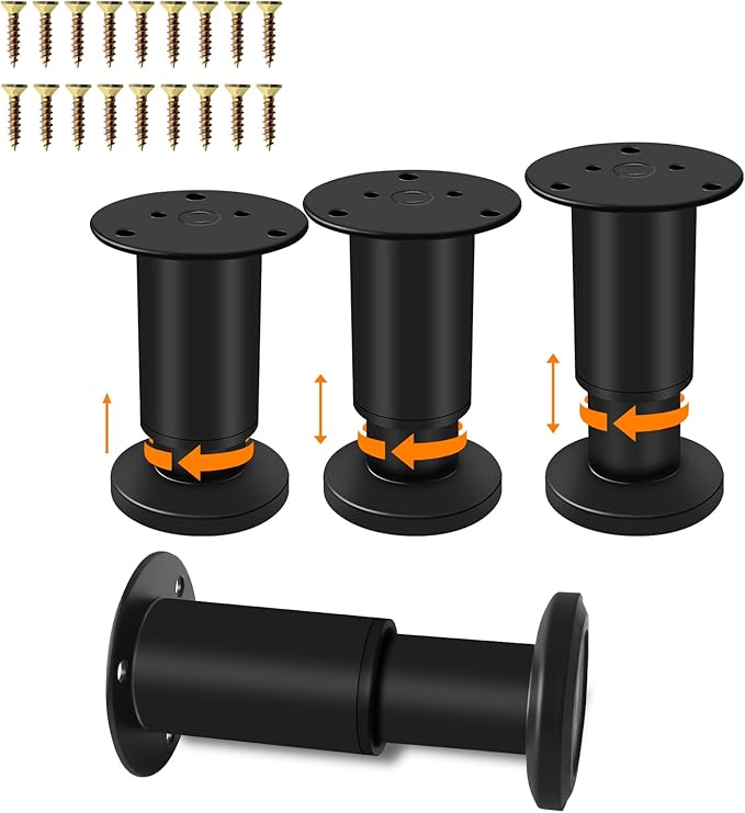 4 Pcs Adjustable Furniture Legs