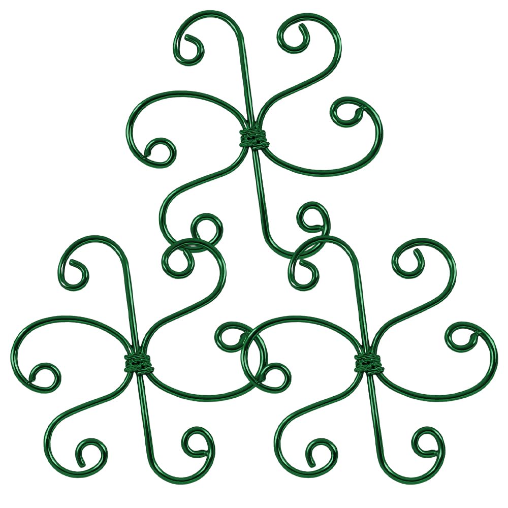 Plant Stem Support Set, 2025 New Reusable Plastic Climbing Plant Support Plant Trellis 3/6 Pcs, Upgrade Climbing Houseplant Support Stakes for Indoor Plants Stem Holder (3, Green Round)