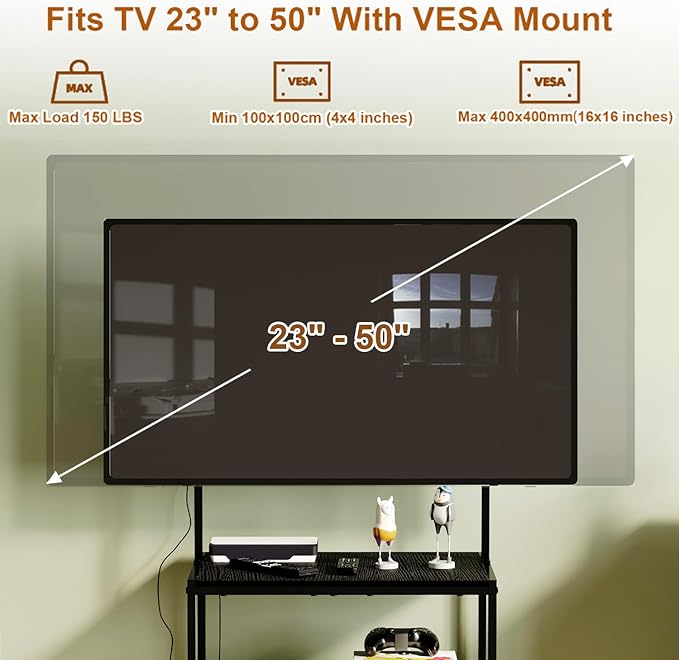 23 Inch to 50 Inch Floor Small Corner TV Stand