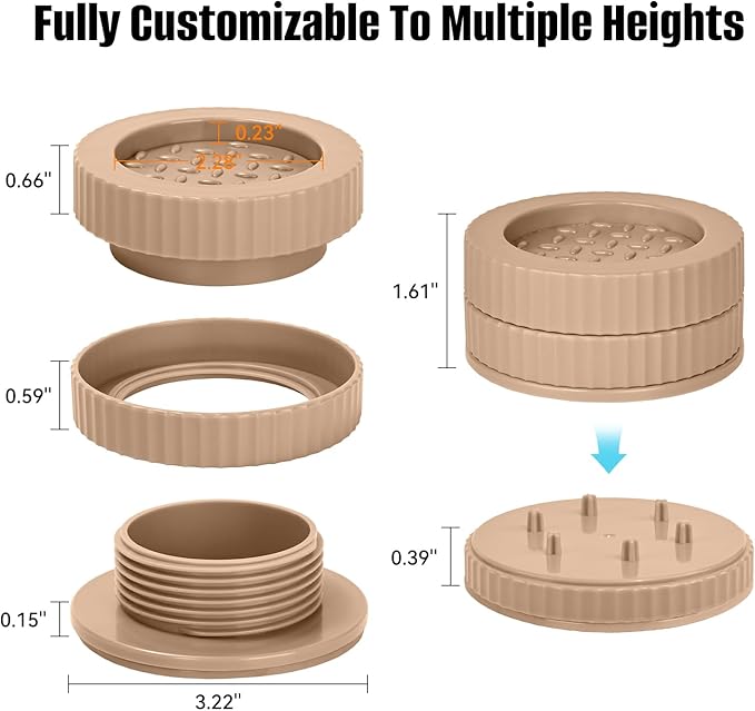 Adjustable Bed Risers 1 inch