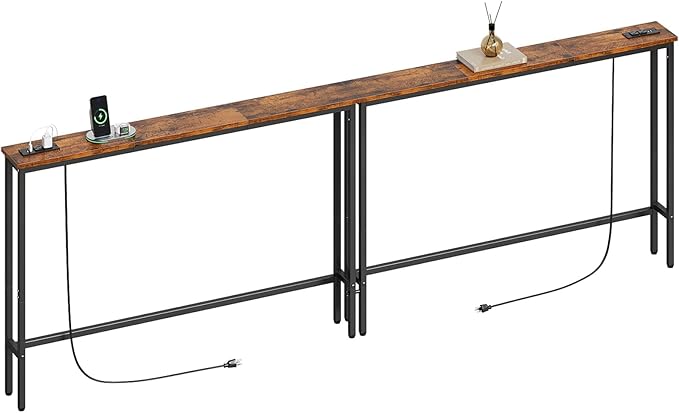 ELYKEN 94.5" Narrow Console Sofa Table