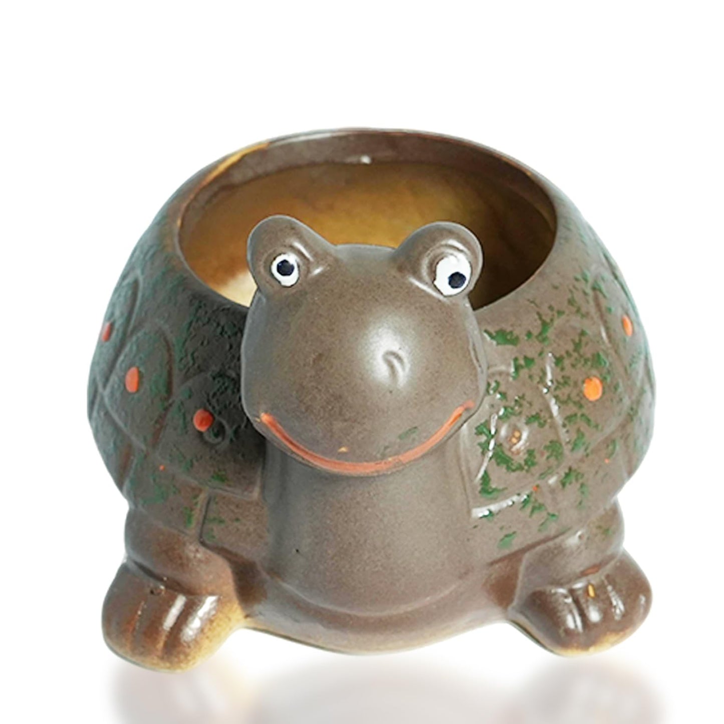 LLYSTTDS Turtle Plant Pot Animal Garden Pots Ceramics Succulent Planter Tabletop Decorations for Home Office Desk Mini Ornament（Does not Contain Plants）
