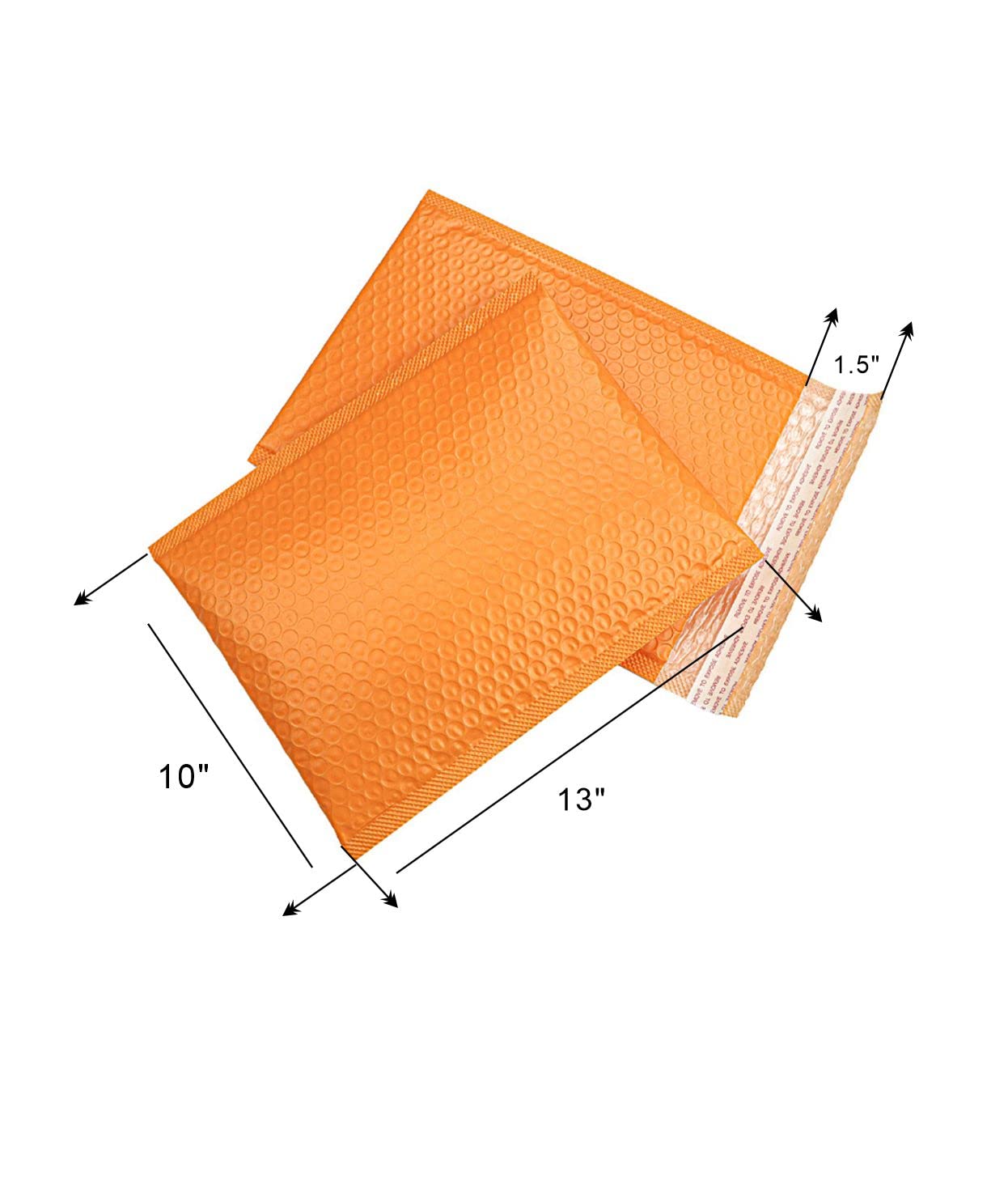 Padded Poly Mailers MEIANJU 13x10 inch Bubble Mailer Envelopes Small Packaging Mailing Envelope Bags Shipping Bag Bulk Pack Self Seal Package Mail Packing Business Supplies,orange 25-Pack