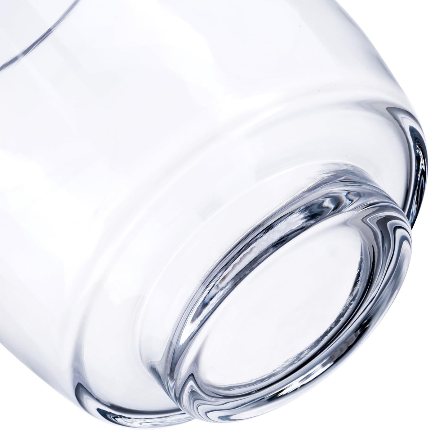 7.5“ Round Hurricane Glass Footed Pillar Candle Holder Clear Flower Vase Floral Planter Terrarium for Weddings, Parties, and Home Decor - Elegant Table Centerpiece