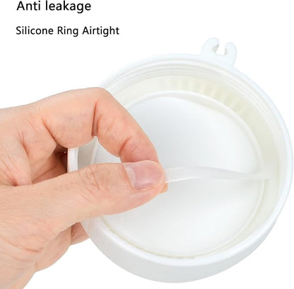2Pack Overnight Oats Containers with Lids and Handle,14 oz Airtight Oatmeal Container,Mason Jars with Lid for Cereal,Milk,Fruit,Yogurt,On The Go Container,Salad Jars,Glass Jars (Blue)