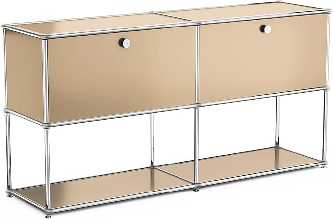 Modern Storage Cabinet Brown F Versatile Free-Standing Large Organizer