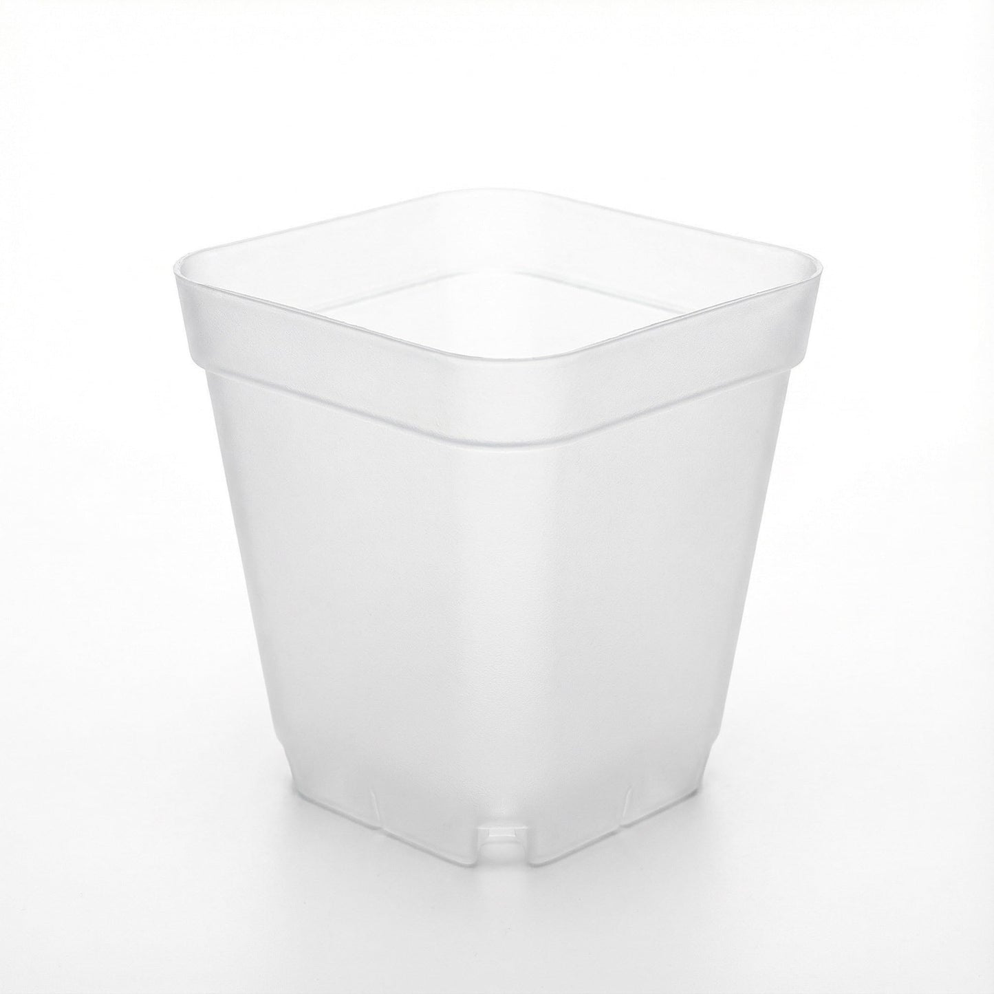 RooTrimmer 120 Packs Square Clear Nursery Pots with Drainage, 2.7 Inch Plastic Seedling Pots for Indoor Plants, Thickened Small Transplant Pot for Seed Starting Succulents Vegetables Lettuce Flowers