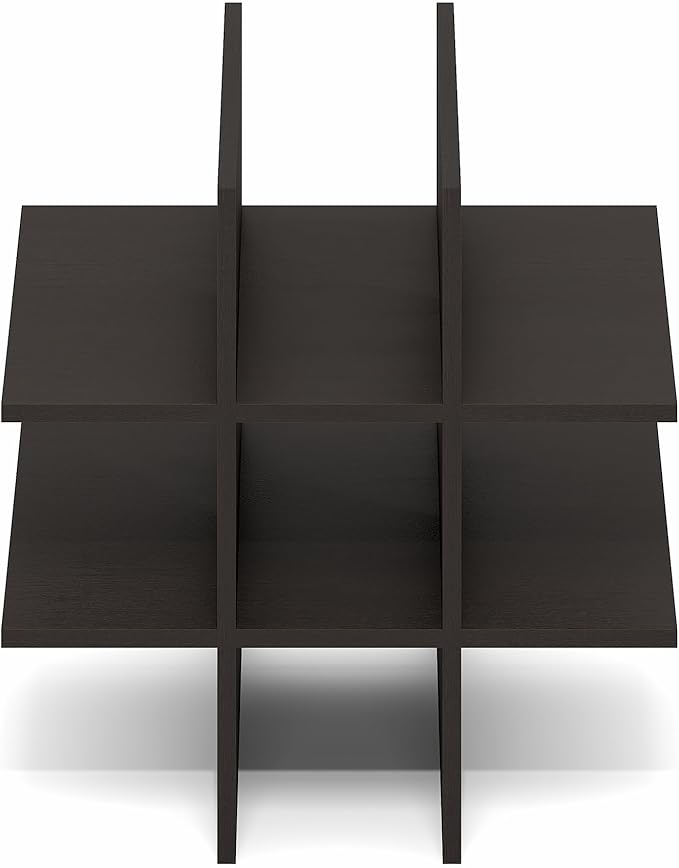 Furinno Cubicle Cube Insert, 9-Compartment Cube Organizer, Geometric Shelf