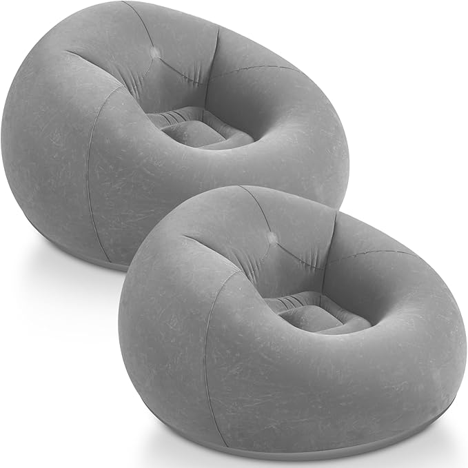 Realspring Inflatable Bean Bag Chairs Outdoor Blow up Camping Chairs Inflatable