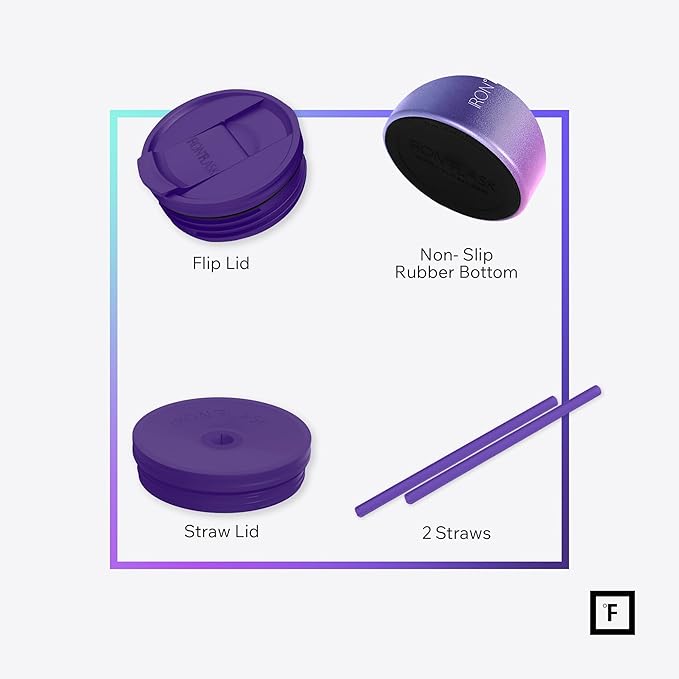 IRON °FLASK Co-Pilot Insulated Mug w/Straw & Flip Cap Lids - Cup Holder Bottle for Hot, Cold Drink - Leak-Proof - Water, Coffee Portable Travel Mug - Burgundy, 32 Oz