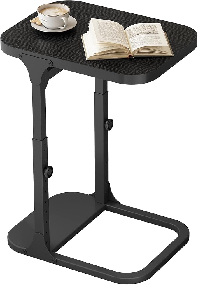Kitstorack Height Adjustable End Table, Small Side Table