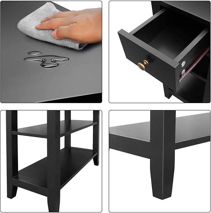 ChooChoo Side Table Living Room, Narrow End Table