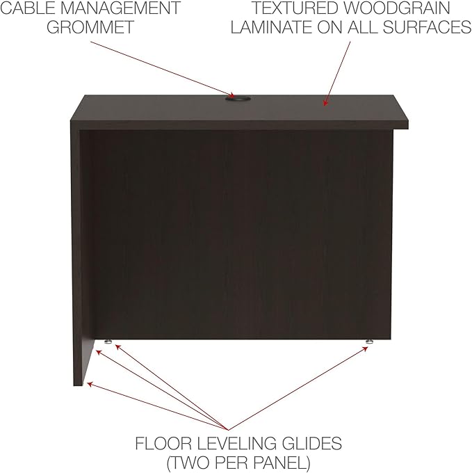 Alera ALERA Valencia Series Reversible Return/Bridge Shell, 35W X 23.63D X 29.5H