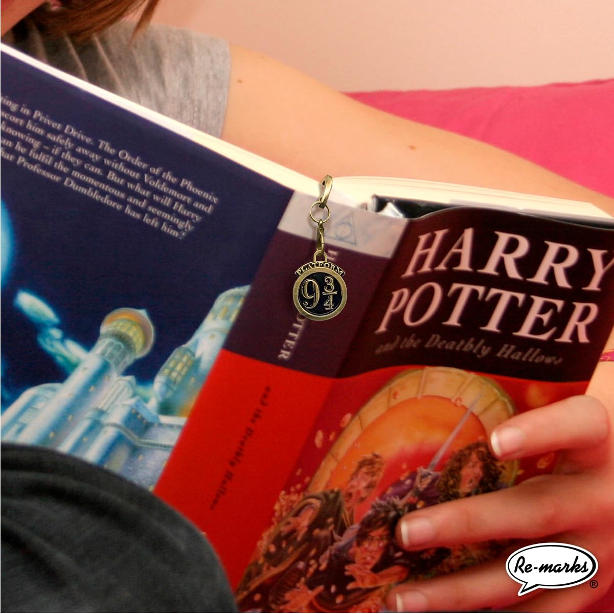Re-marks Harry Potter Metal Bookmark (3 Charms) for All Ages
