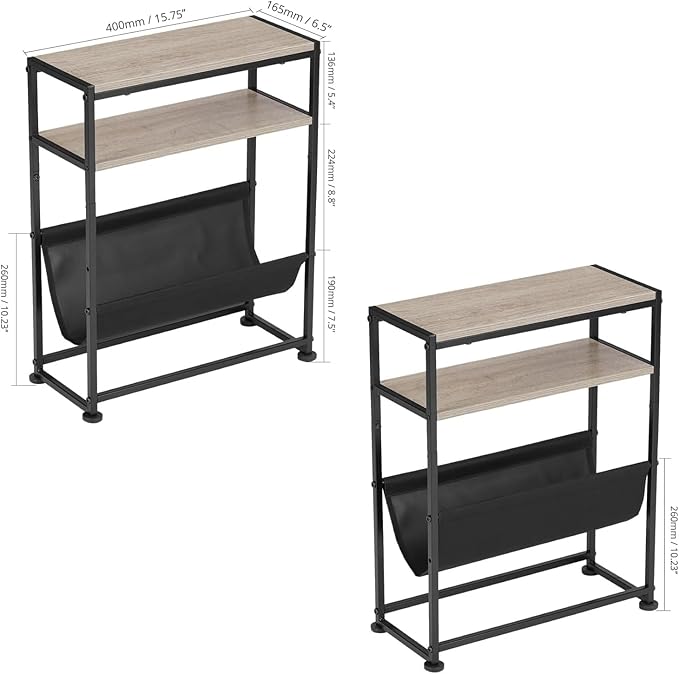 Narrow End Table for Small Spaces