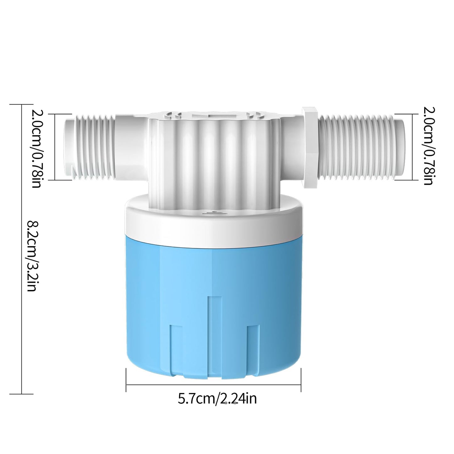 "1/2" Automatic Water Level Control Valve | Water Float Valve for Water Tanks | Water trough float valve | Automatic Filling | Automatic Shut Off | Perfect Upgrade for Water Tanks" (2-Pack)