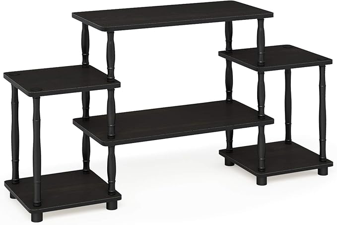 Furinno Turn-N-Tube No Tools Entertainment Center, Classic Square Corner