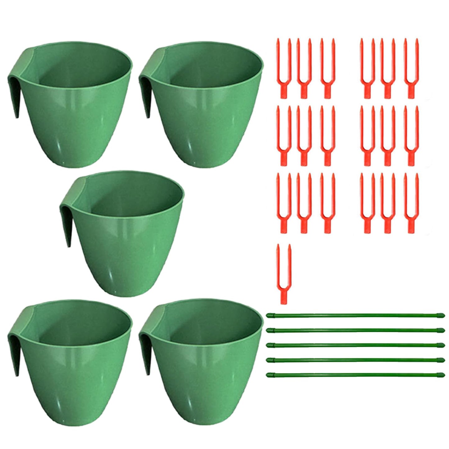 Kangnice Garden Trays Tool for Strawberry Runners Featuring Breathable Cups and Runner Forks to Enhancing Survival Rate and Growth Drainage Planting Cups