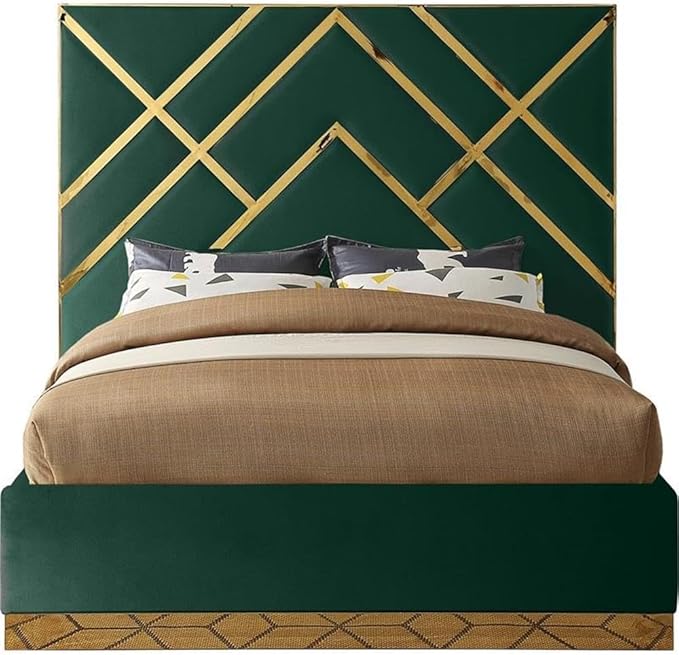 Meridian Furniture VectorGreen-Q Vector Collection Modern | Contemporary Velvet