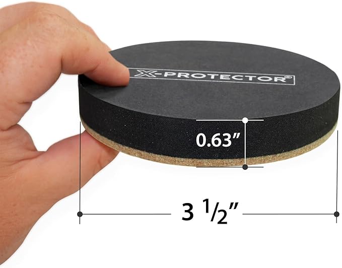 Felt Furniture Sliders Hardwood Floors X-PROTECTOR – 16 PCS 3 1/2" Furniture