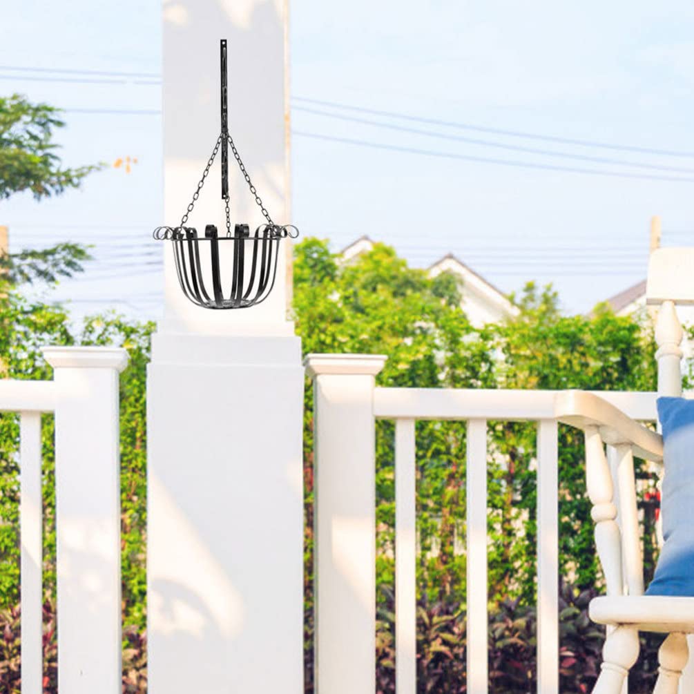 BESPORTBLE Flowerpot Hanging Baskets for Flowers Hanging Flower Pot Holder Wire Plant Basket Wire Hangers Metal Plant Holder The Chain Iron