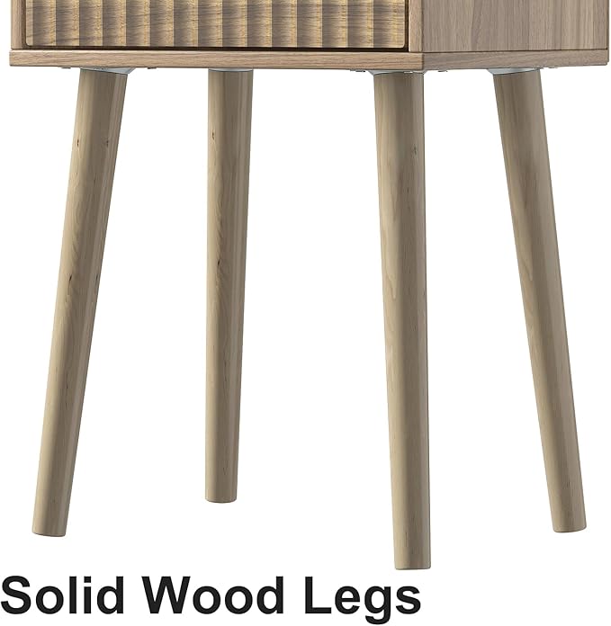 LAATOOREE Small Nightstand Set of 2, Side End Table