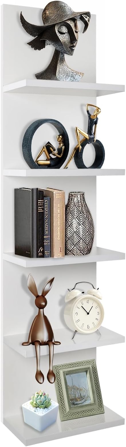 Homaterial 5 Tier Wall Shelf, Wall Mounted Shelves Unit