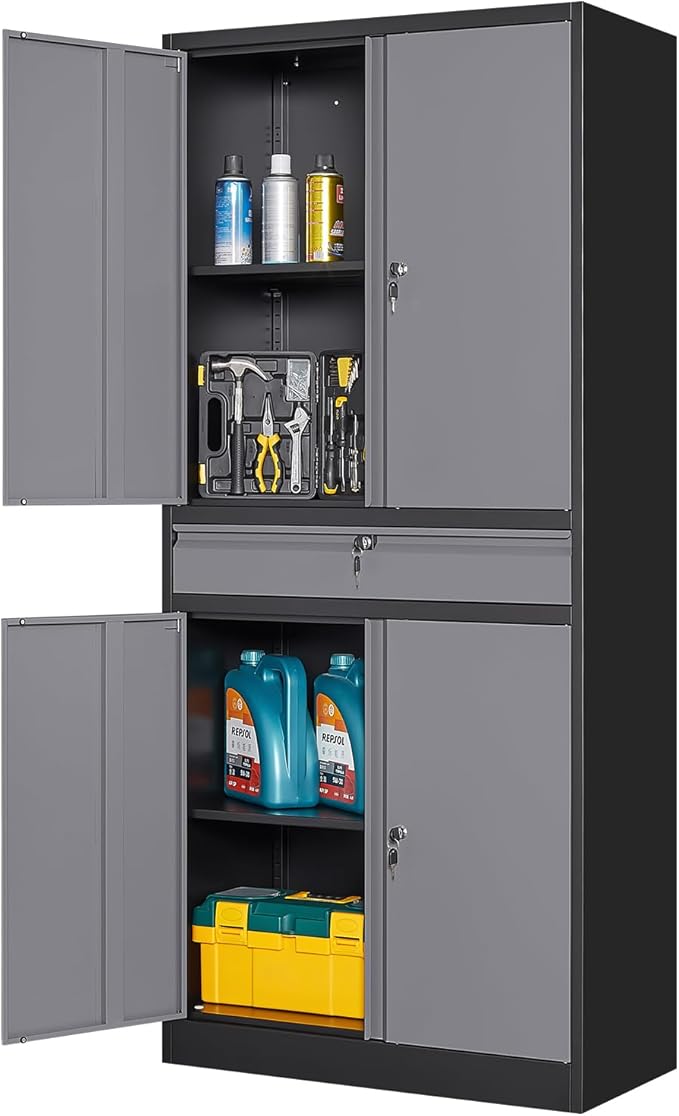 Yizosh Metal Garage Storage Cabinet