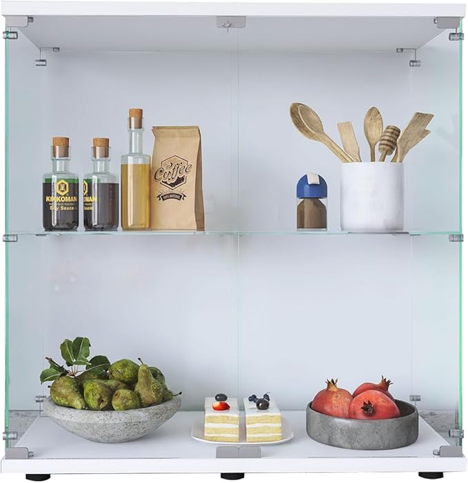 LFT HUIMEI2Y Glass Display Cabinet 2-Shelf