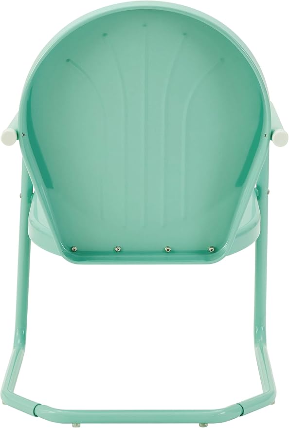 Crosley Furniture Griffith Outdoor Chair, Retro Metal Patio Chairs