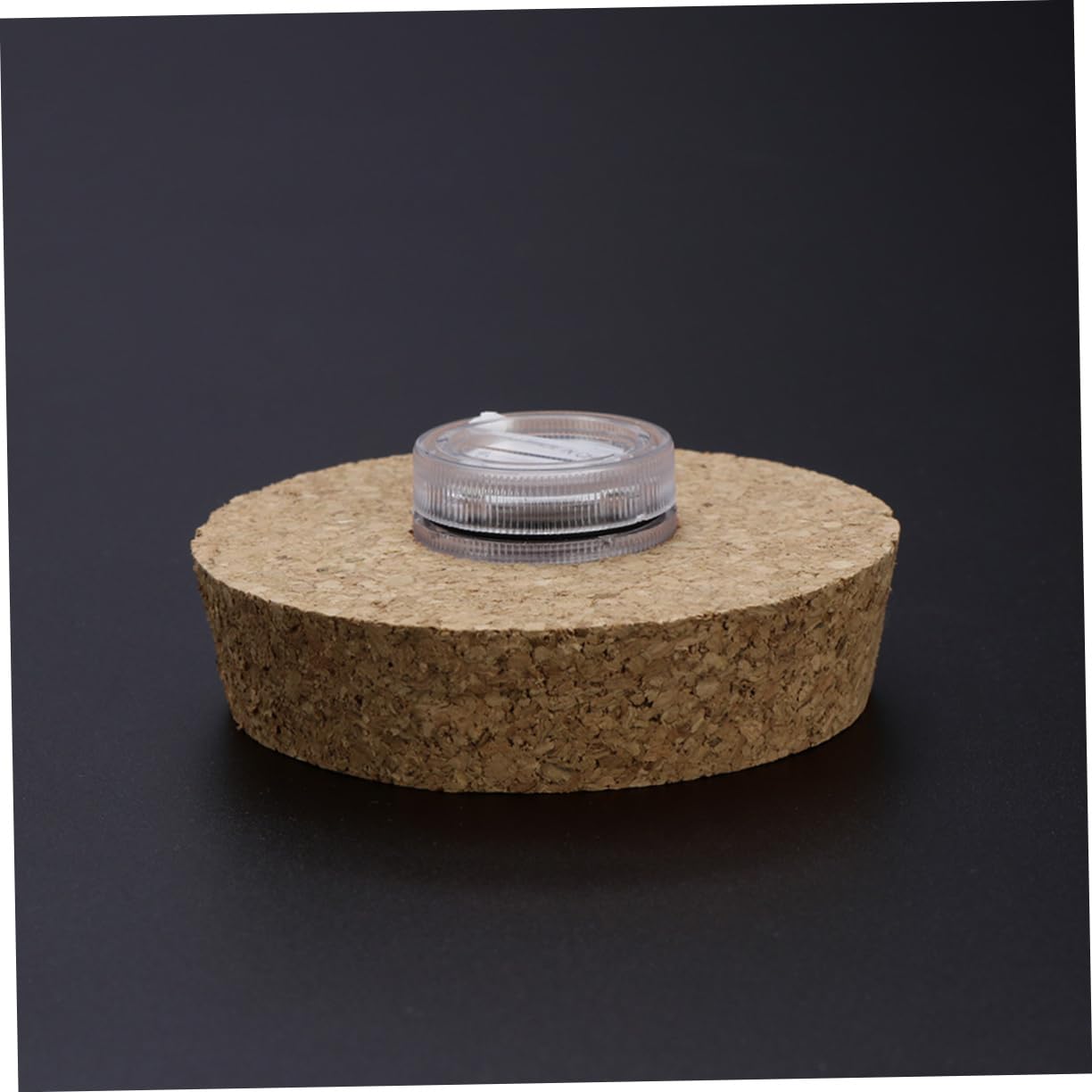 SUPVOX Modern Led Lighted Eco-Bottle Glass Terrarium Bottle Cork Cap Terrarium Decor for Home Office Aquarium Background Plant