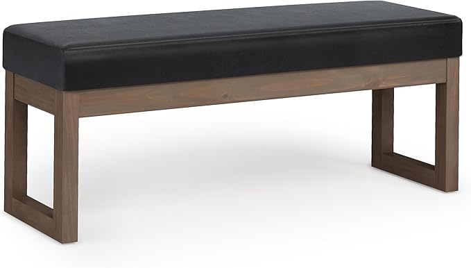 SIMPLIHOME Milltown Large Ottoman Bench