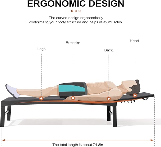Crestlive Products Outdoor Lounge Chairs, Aluminum Pool Chaise Lounge Chairs