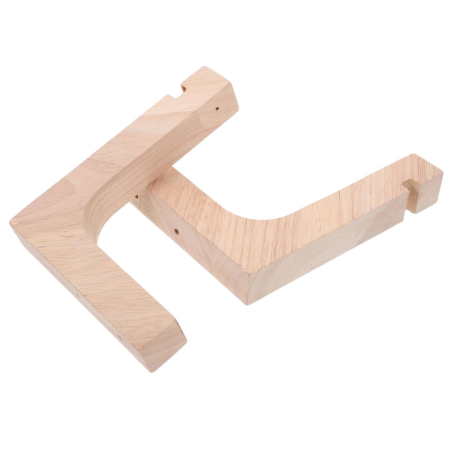 BESPORTBLE 2pcs Wooden Plant Hangers Indoor Wall Hooks Heavy-Duty Hanging Brackets for Potted Plants Natural Wood Holder Suitable for Indoor and Outdoor Gardening
