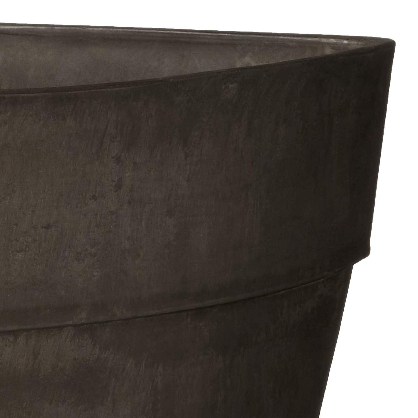 Arcadia Garden Products PSW Pot Collection HA45DC Corner Triangle Planter Pot for Indoor and Outdoor Plants and Gardens, 13.5-inch x 17.5-inch, Dark Charcoal