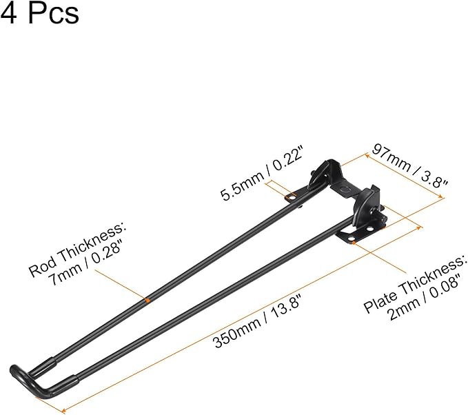 uxcell Folding Table Legs