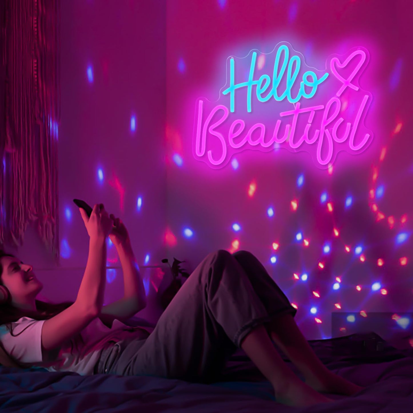 Graffiti Heart Neon Sign LED Signs for Wall Dimmable Heart Neon Light Up Signs for Bedroom Man Cave Neon Wall Art Decor Gifts for Teens