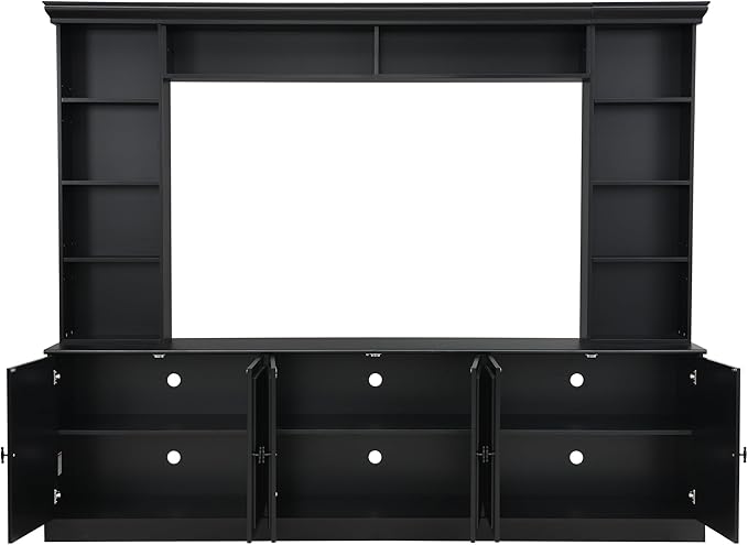 Merax 97.4" W Wall Unit Entertainment Center, TV Stand