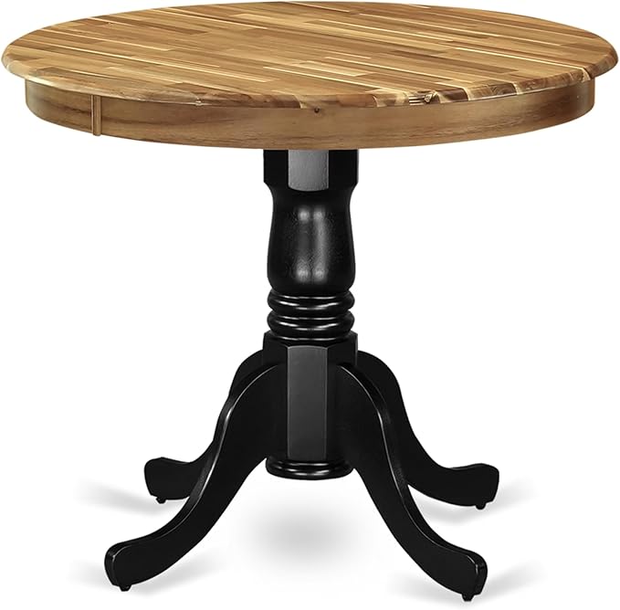 East West Furniture AMT-NBK-TP Antique Mid-Century Modern Dining Table