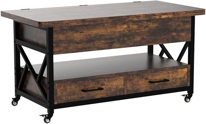 Itaar 40" Lift Top Coffee Table, 4 in 1 Coffee Tables