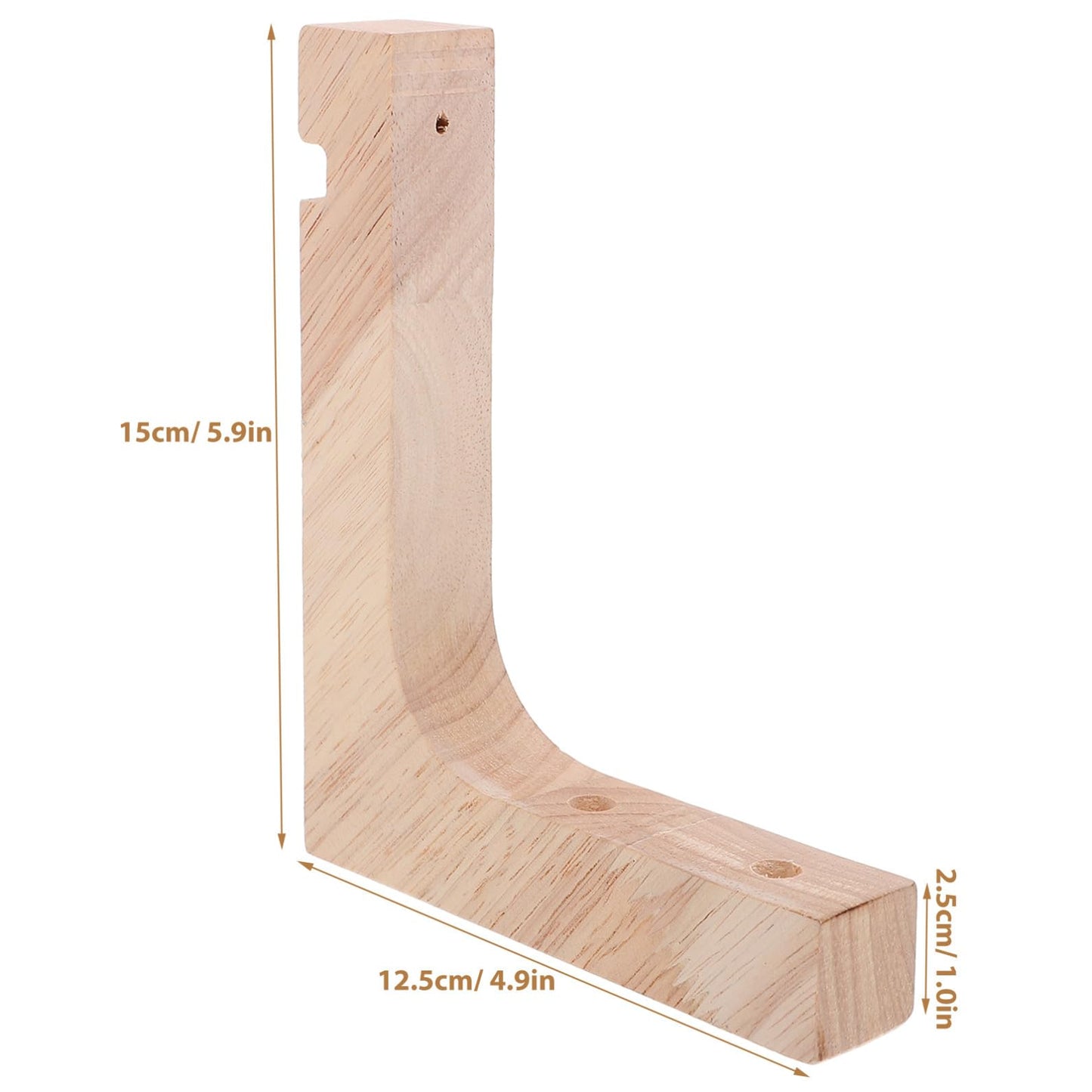 VICASKY Wooden Plant Hanging Hooks 2pcs Heavy-Duty Wall Mounted Plant Hanger Brackets Indoor Outdoor Hanging Stand for Flowerpots