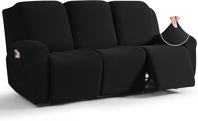 TAOCOCO Recliner Sofa Covers 8-Pieces Stretch Large Couch Covers