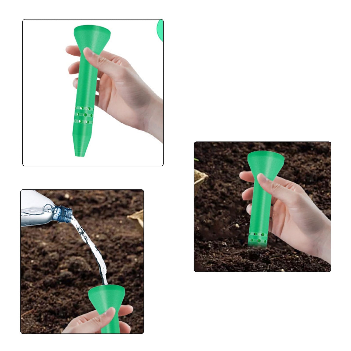 3PCS Leakproof Plant Watering Spikes, Targeted Root Irrigation Systems for Indoor/Outdoor Potted Gardens Root Irrigation Spikes