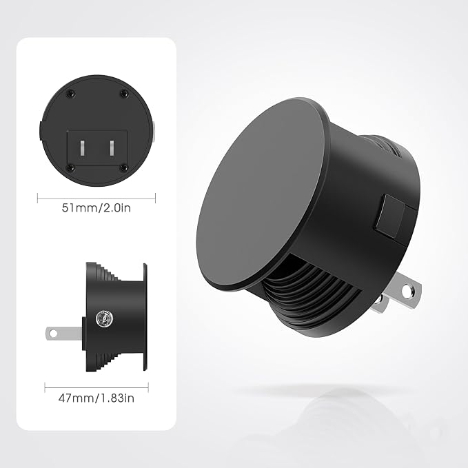 Briignite Night Lights Plug into Wall [2 Pack], Dusk to Dawn Sensor Nightlight, Brightness Adjustable, 3000K Soft White, Dimmable Plug in Night Light for Bedroom, Hallway, Stairs, Kitchen