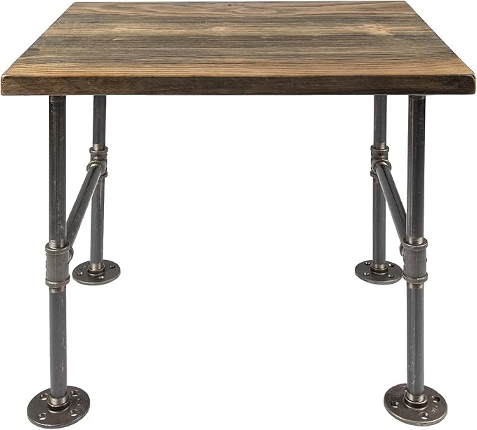 Restore by Pipe DÉCOR Wood End Table 22 in. x 18 in. x 20.88 in. Reclaimed